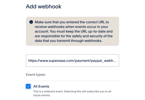 PayPal Webhook